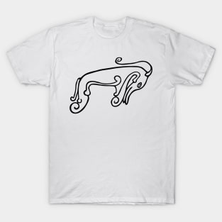 Pictish Beast Outline T-Shirt